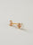 Aretes Canutillo Turmalina Rosa  Baño en oro